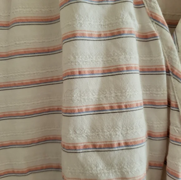 Christy Dawn Rare Pink Blue Stripe Dress Small - Picture 7 of 8